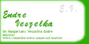 endre veszelka business card